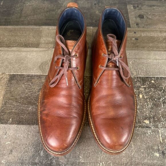 Cole Haan Mens Size 11M Tyler Grand Leather Chukka Shoes Brown Lace Up C24298 - Picture 9 of 9